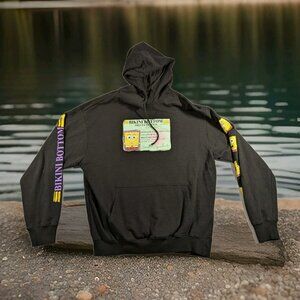 NICKELODEON SQUAREBOB SPONGEPANTS BIKINI BEACH HOODIE, SIZE LARGE